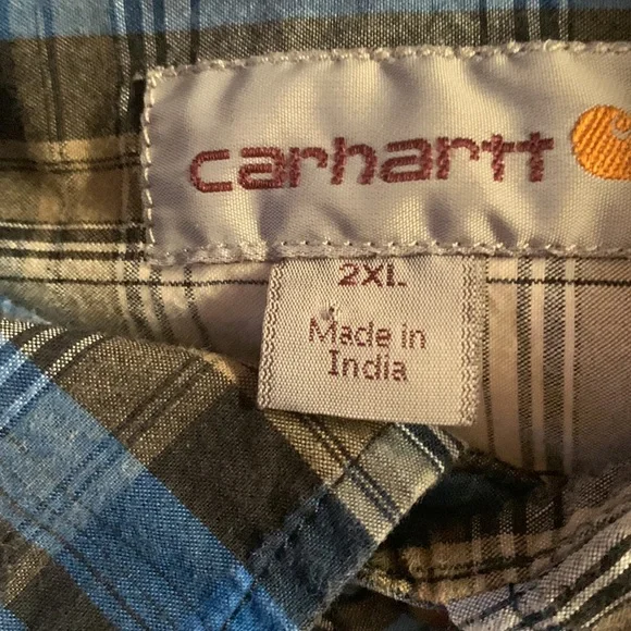 Carhartt Men’s Short Sleeve Button Down Shirt. Size XXL. Great‎ Condition! - Picture 3 of 3